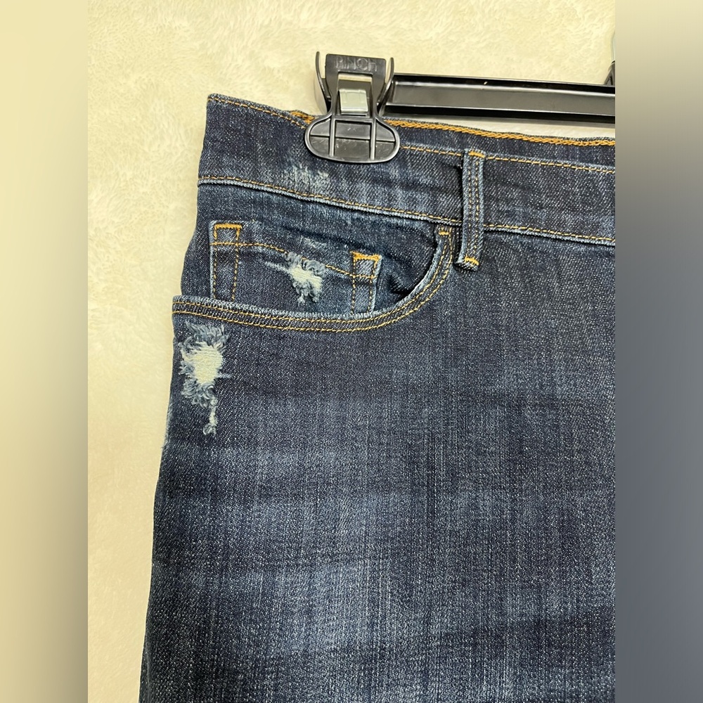 Frame Le Garçon Crop Dark Wash Blue Jeans Size 29 - Picture 3 of 10